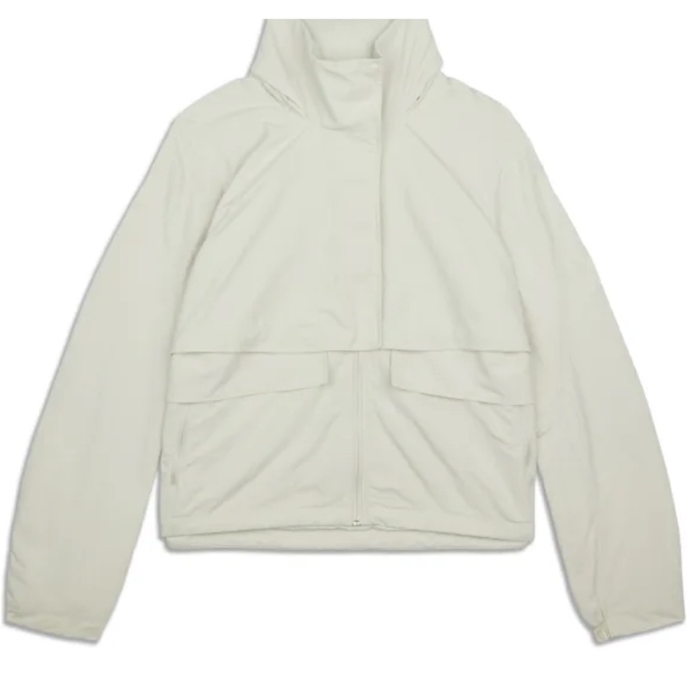 Lululemon Like New Always Effortless Cream Hooded Jacket